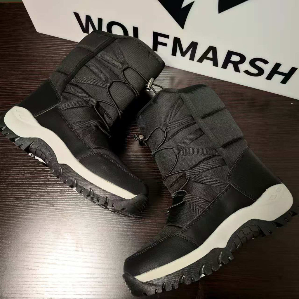 WolfMarsh Women's Winter Down Snow Boots Plush Lined and Extra Thick Waterproof Anti-Slip Outdoor