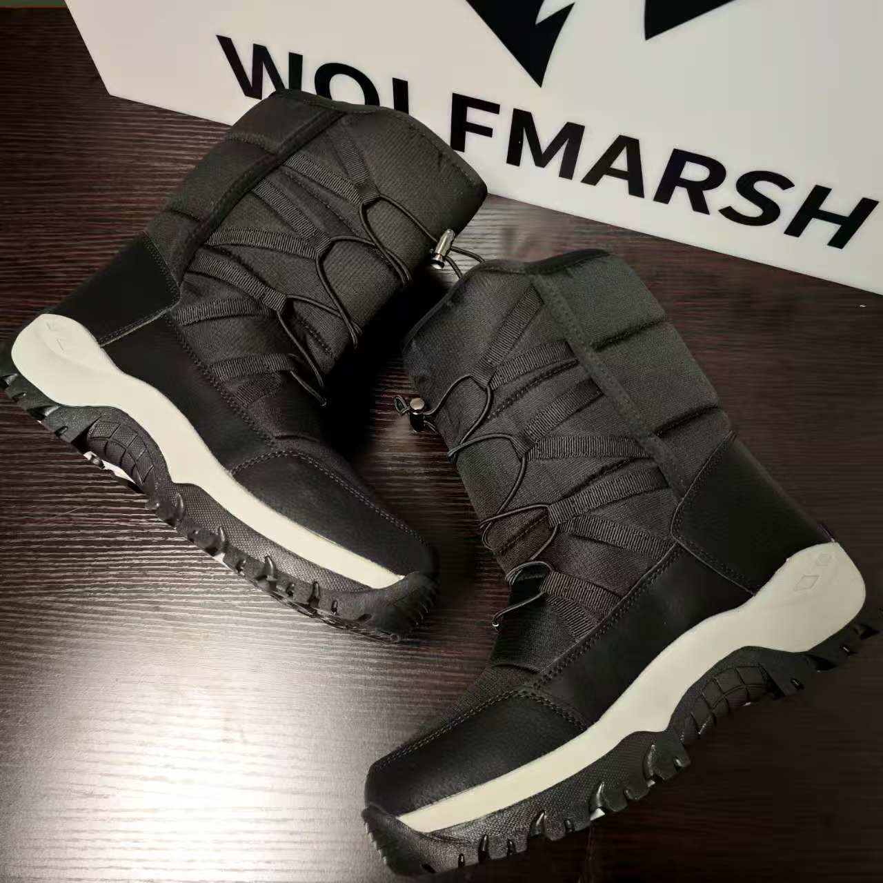 WolfMarsh Women's Winter Down Snow Boots Plush Lined and Extra Thick Waterproof Anti-Slip Outdoor