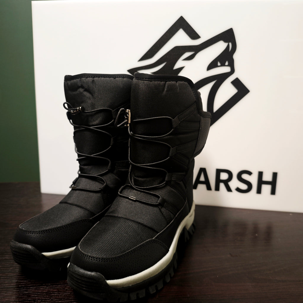 WolfMarsh Women's Winter Down Snow Boots Plush Lined and Extra Thick Waterproof Anti-Slip Outdoor