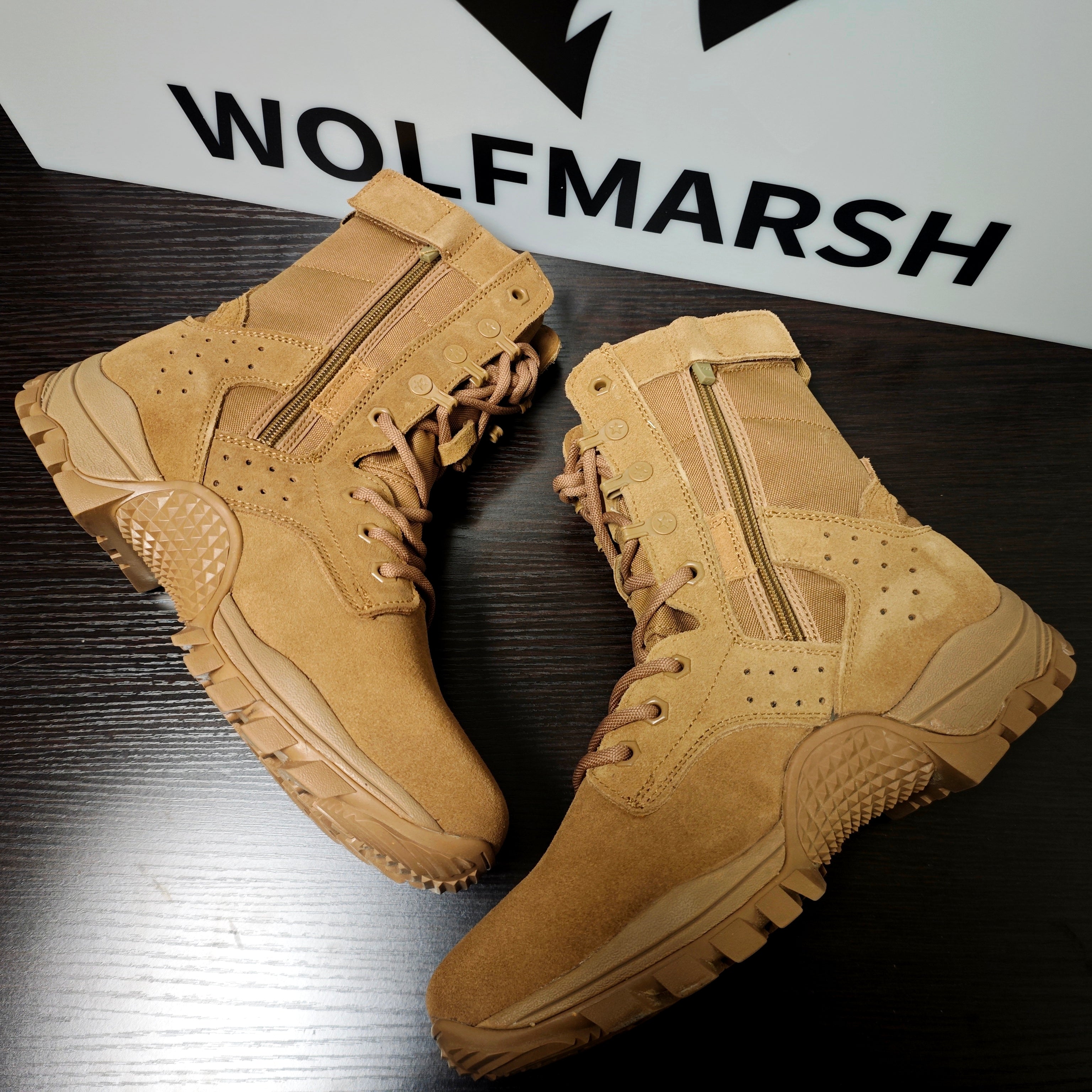 WM-MAVERICK 701 ST Men's Leather High-Cut Tactical Boots Sand Proof & Anti-Slip