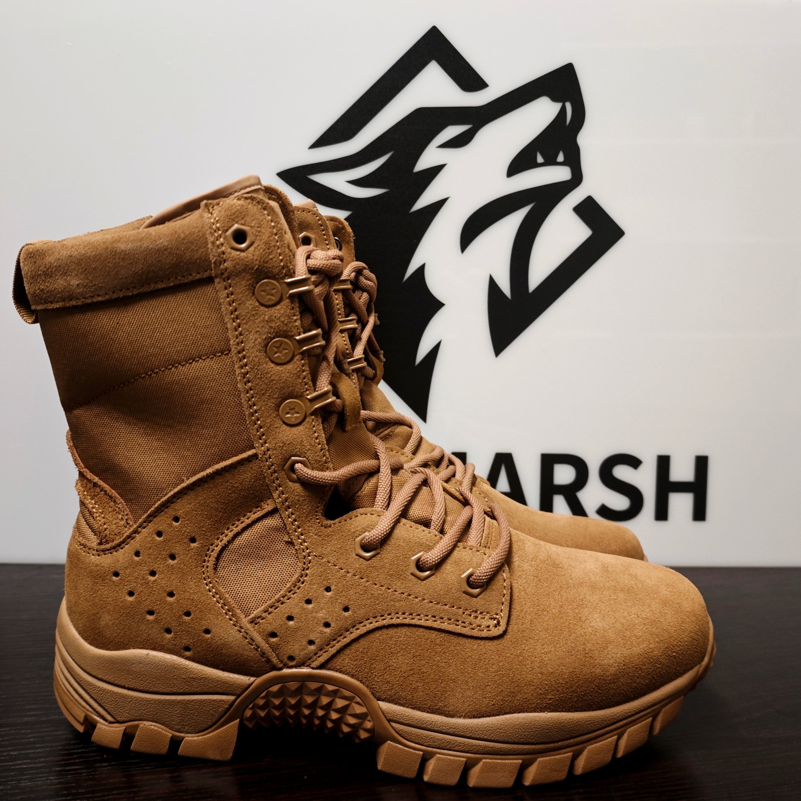 WM-MAVERICK 701 ST Men's Leather High-Cut Tactical Boots Sand Proof & Anti-Slip