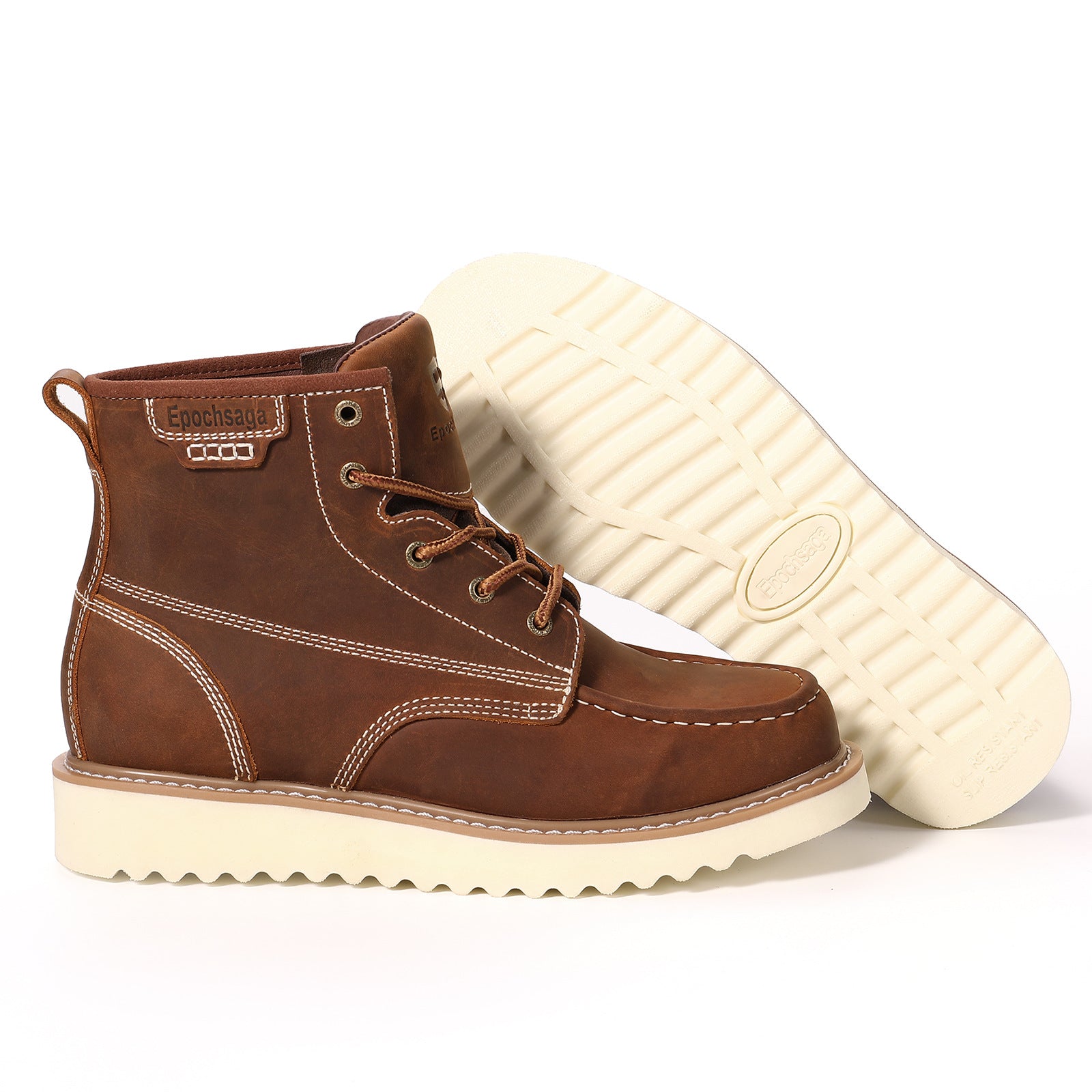 WM-FENRIR 606 Men's High-Top Workwear Boots in Full-Grain Leather