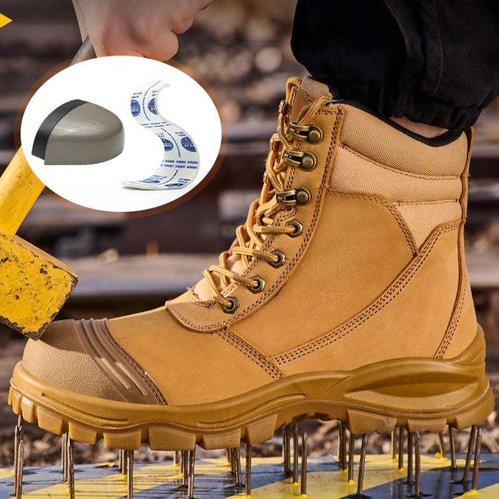 WM-FENRIR 820 HIGH ST Men's Leather Steel Toe Safety Boots with Kevlar Midsole