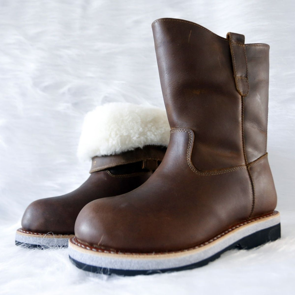 WM-NOMAD 780 Unisex Winter Boots High-cut Full-Grain leather with Sheepskin Lining -40℃