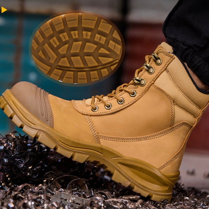 WM-FENRIR 820 HIGH ST Men's Leather Steel Toe Safety Boots with Kevlar Midsole