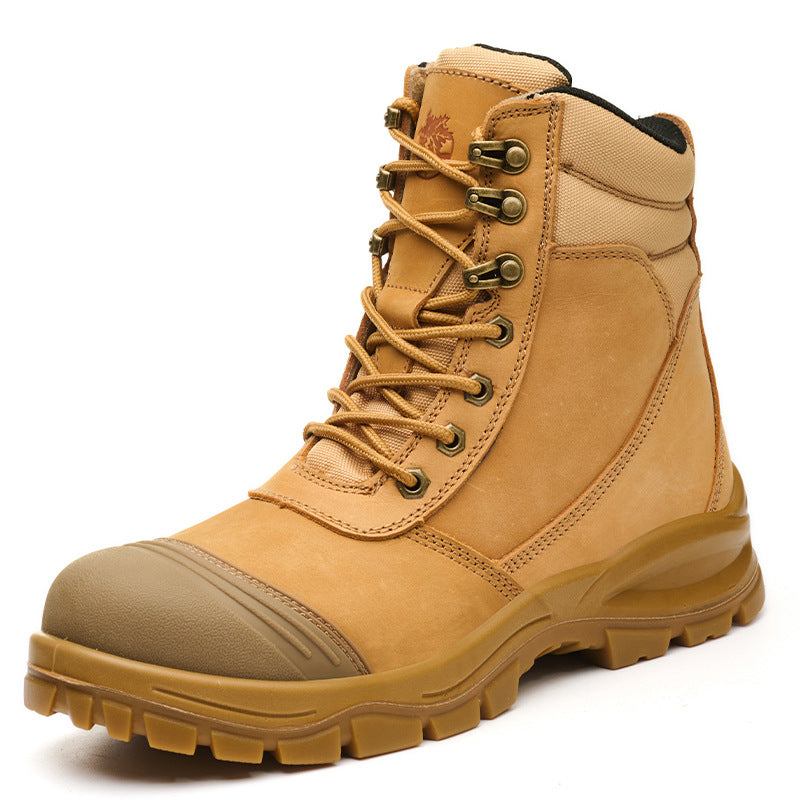 WM-FENRIR 820 HIGH ST Men's Leather Steel Toe Safety Boots with Kevlar Midsole