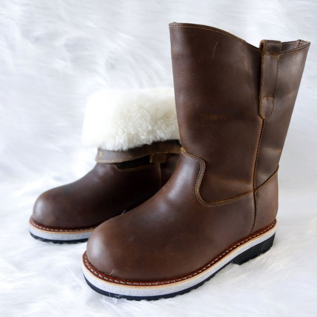 WM-NOMAD 780 Unisex Winter Boots High-cut Full-Grain leather with Sheepskin Lining -40℃