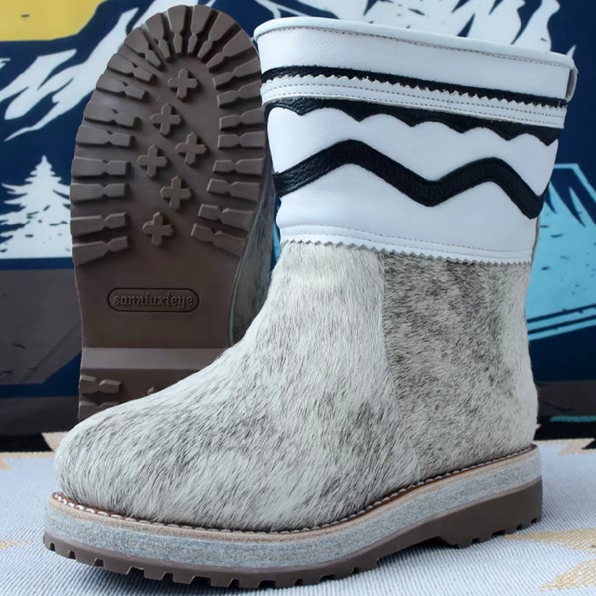 WM-NOMAD 770 Unisex HANDMADE Mongolian Horsehide Winter Boots – Extreme Cold Protection -40℃