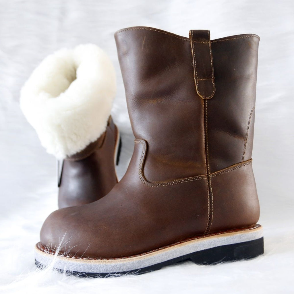 WM-NOMAD 780 Unisex Winter Boots High-cut Full-Grain leather with Sheepskin Lining -40℃