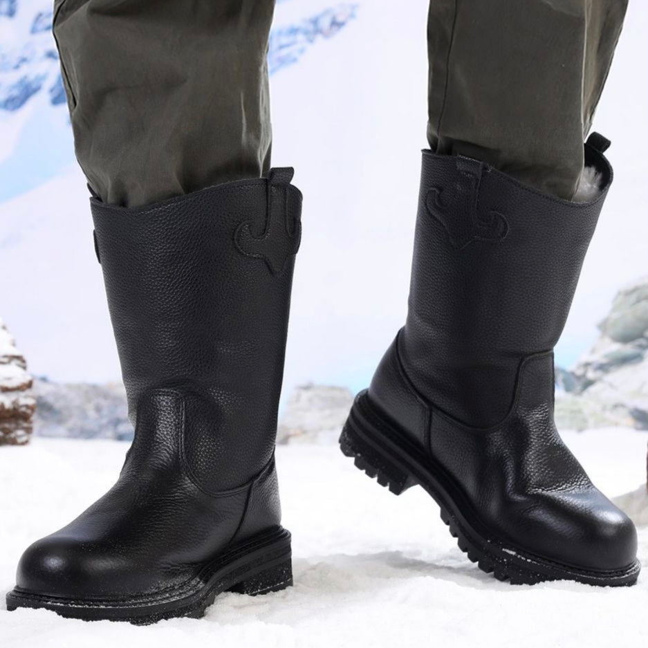 WM-NOMAD 760 Men's High-Top Full-Grain Leather Shearling Winter Boots