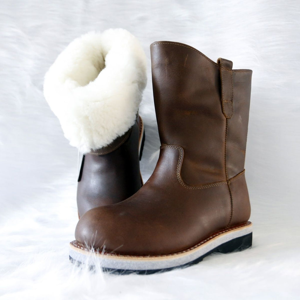 WM-NOMAD 780 Unisex Winter Boots High-cut Full-Grain leather with Sheepskin Lining -40℃