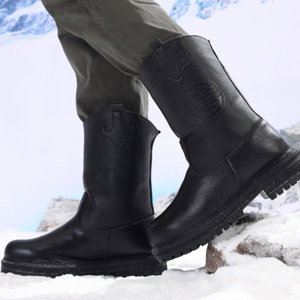 WM-NOMAD 760 Men's High-Top Full-Grain Leather Shearling Winter Boots