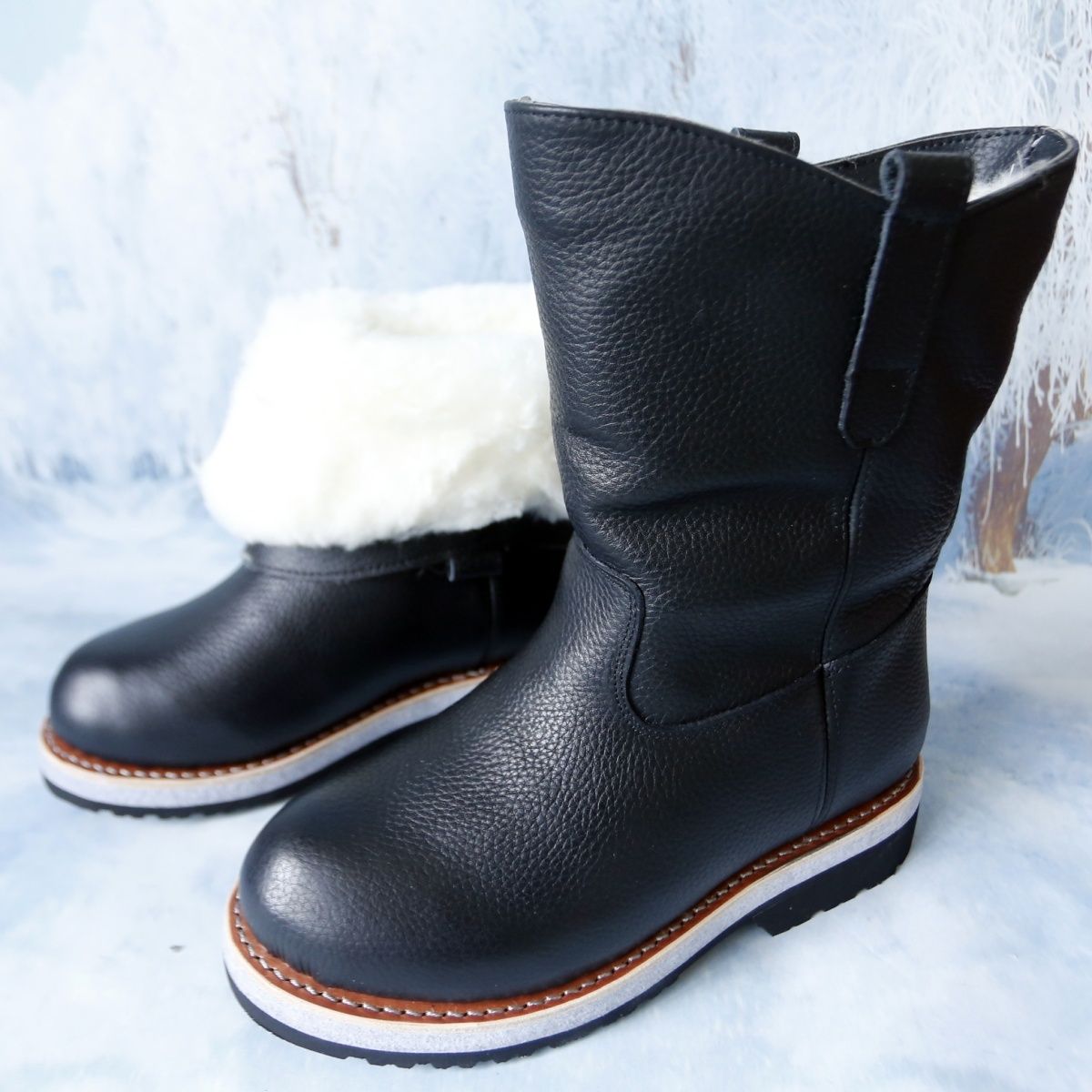 WM-NOMAD 780 Unisex Winter Boots High-cut Full-Grain leather with Sheepskin Lining -40℃