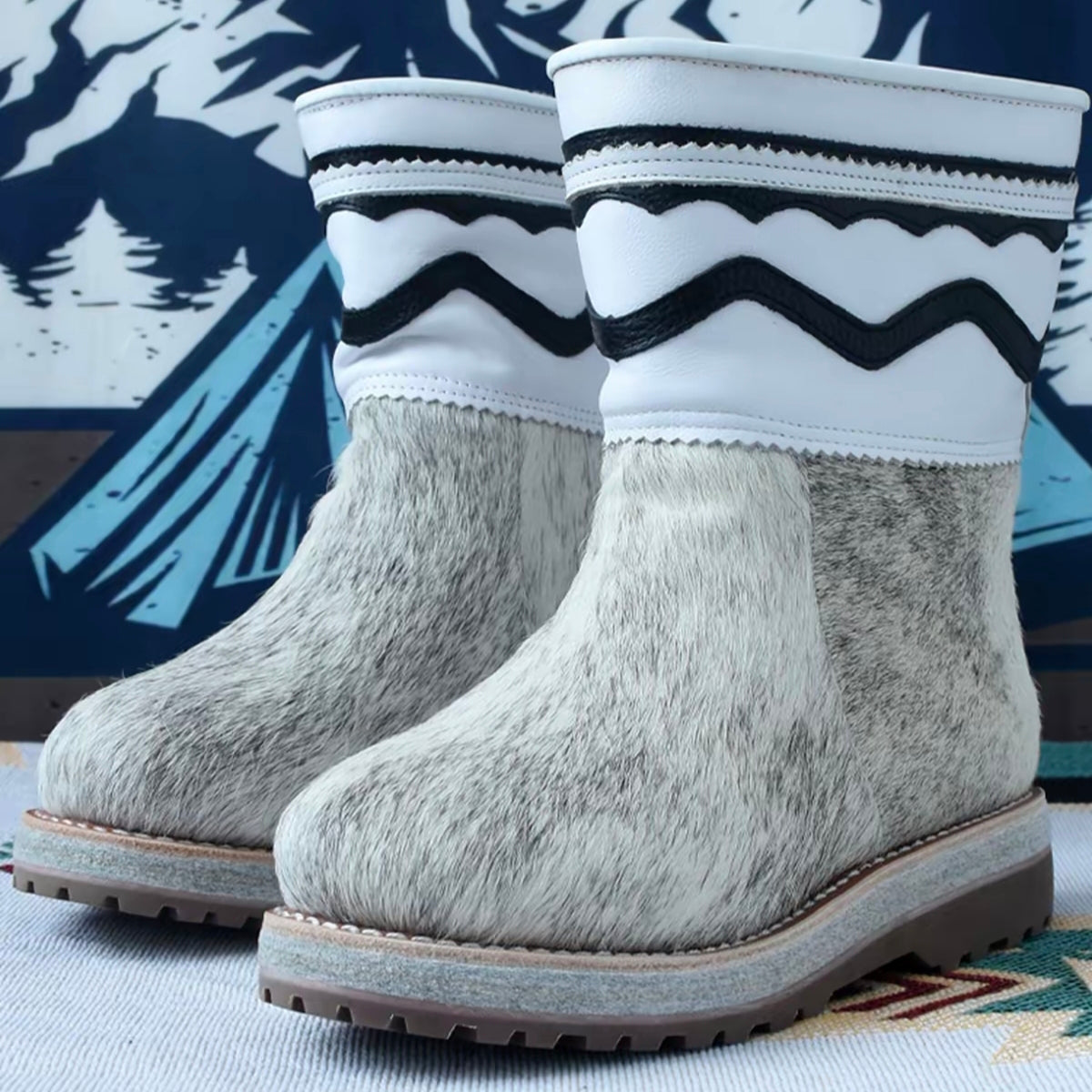 WM-NOMAD 770 Unisex HANDMADE Mongolian Horsehide Winter Boots – Extreme Cold Protection -40℃