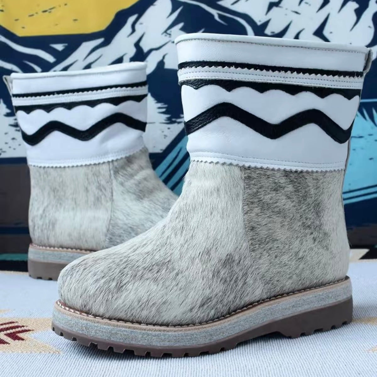 WM-NOMAD 770 Unisex HANDMADE Mongolian Horsehide Winter Boots – Extreme Cold Protection -40℃