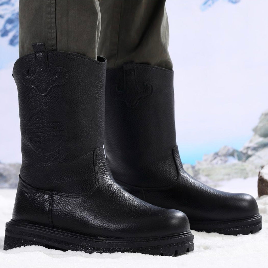 WM-NOMAD 760 Men's High-Top Full-Grain Leather Shearling Winter Boots