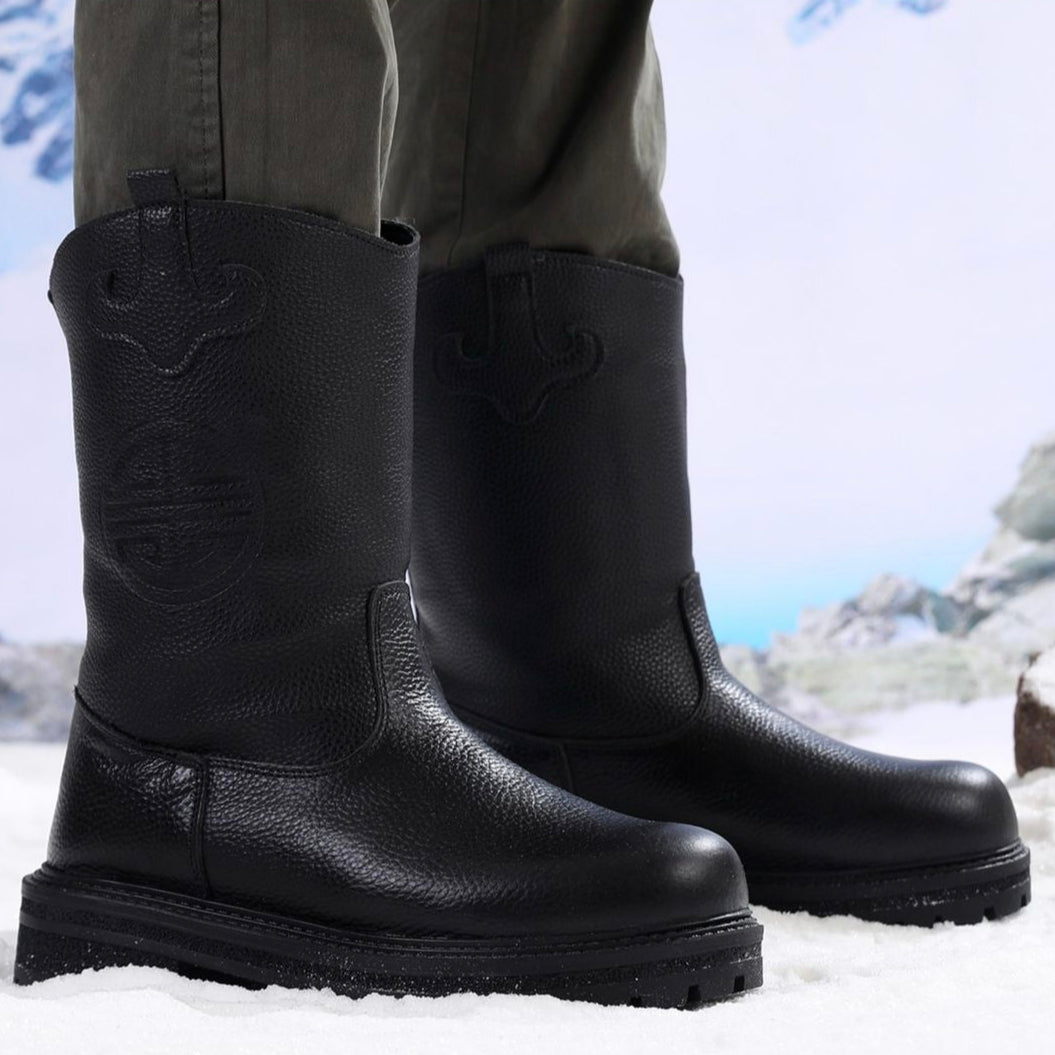 WM-NOMAD 760 Men's High-Top Full-Grain Leather Shearling Winter Boots