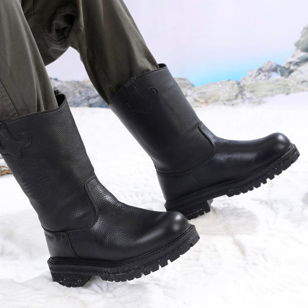 WM-NOMAD 760 Men's High-Top Full-Grain Leather Shearling Winter Boots